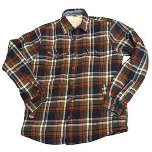 Tailor Vintage Shacket Size Small Sherpa Fleece Lining